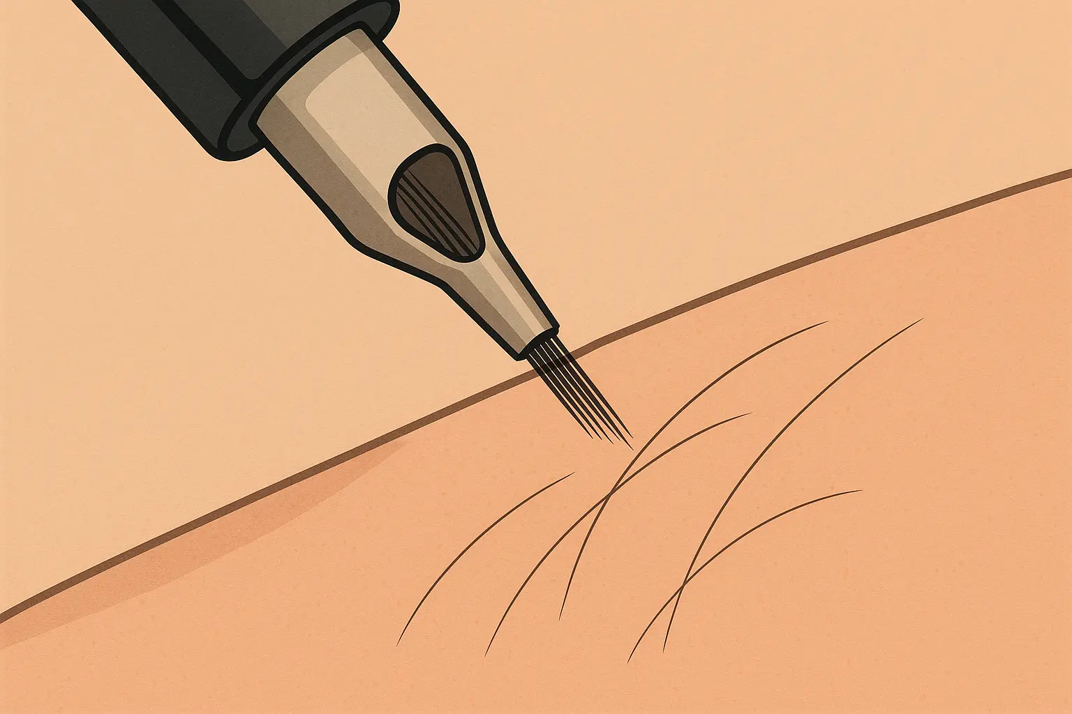 Single needle tattoo examples showcasing delicate line work