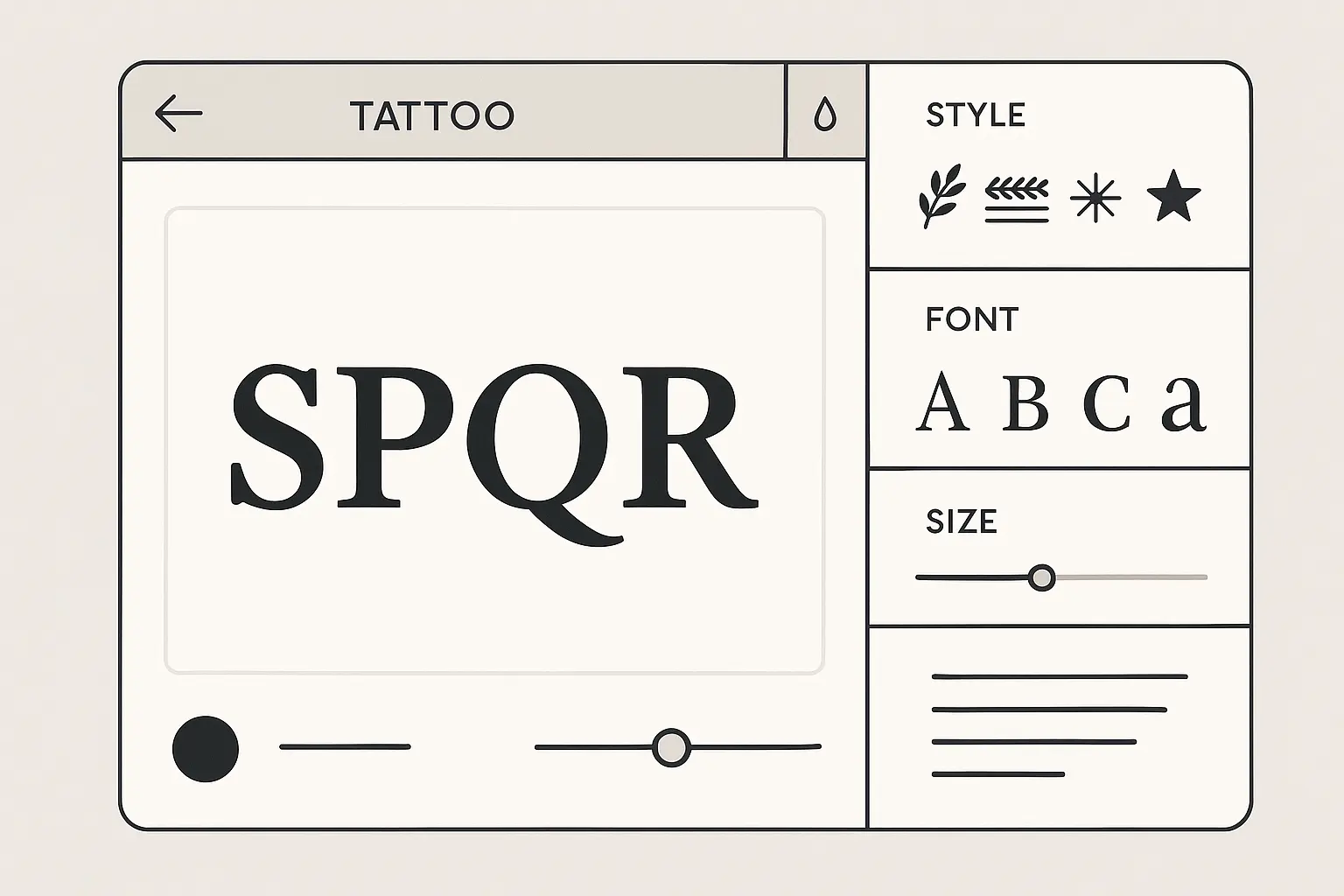 Tattoo Generator IQ design process