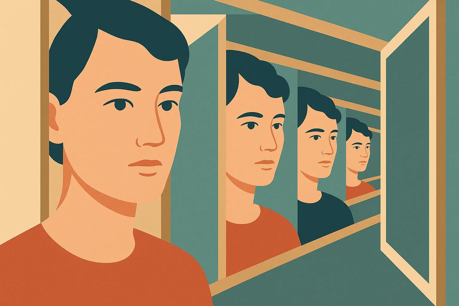 Optical illusion surrealism tattoo featuring impossible geometric shapes and mind-bending elements