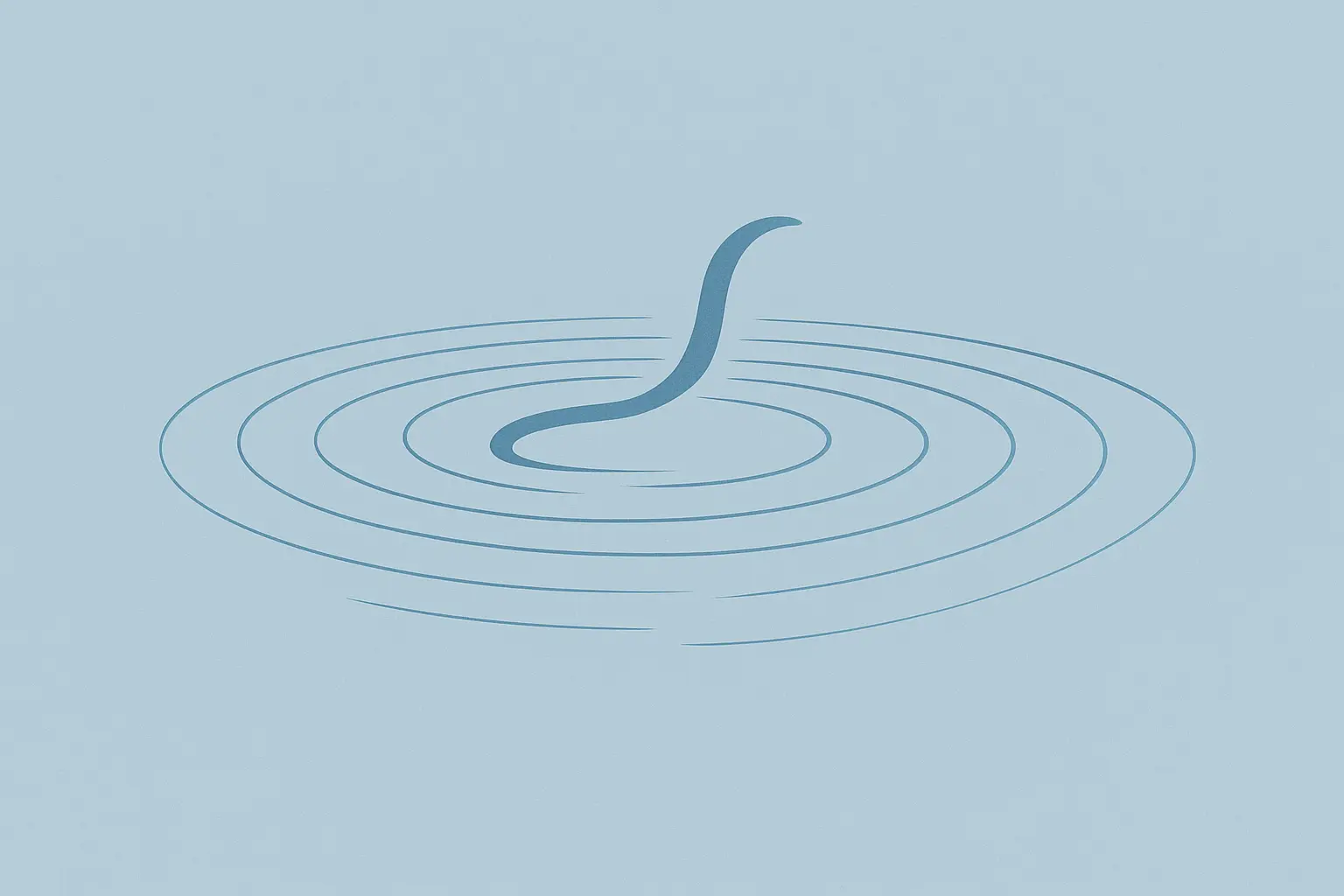 Minimalist single breath suminagashi tattoo pattern