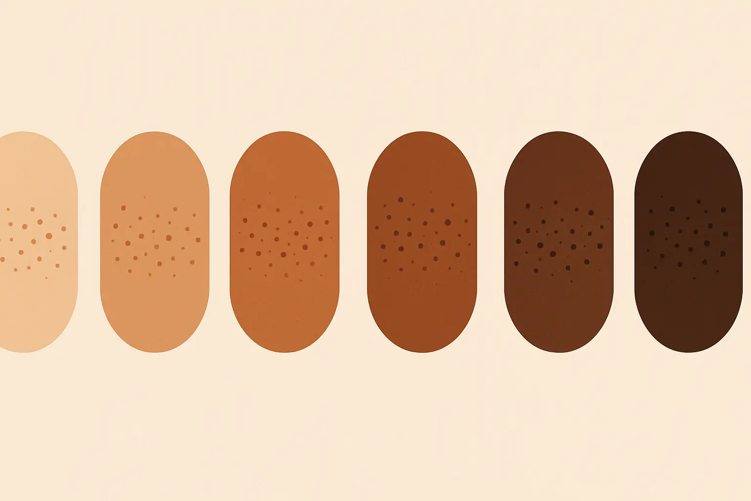 Color palette showing different freckle pigment options