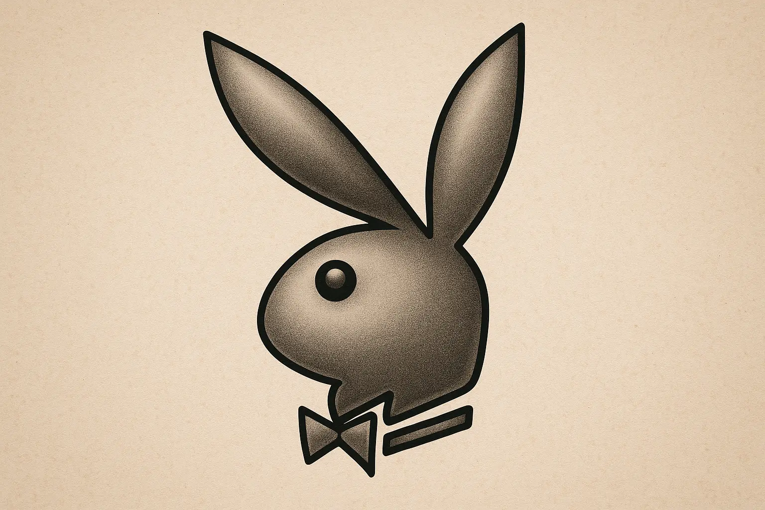 Realistic playboy bunny tattoo portrait designs