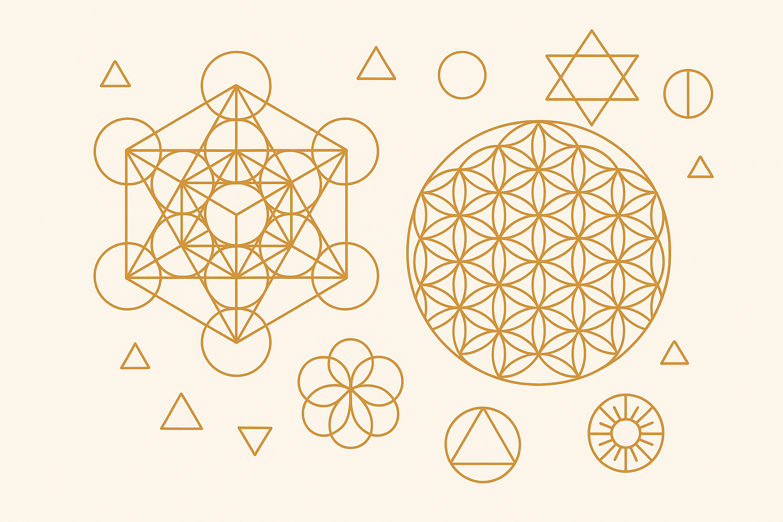 Sacred geometry and spiritual tattoo patterns