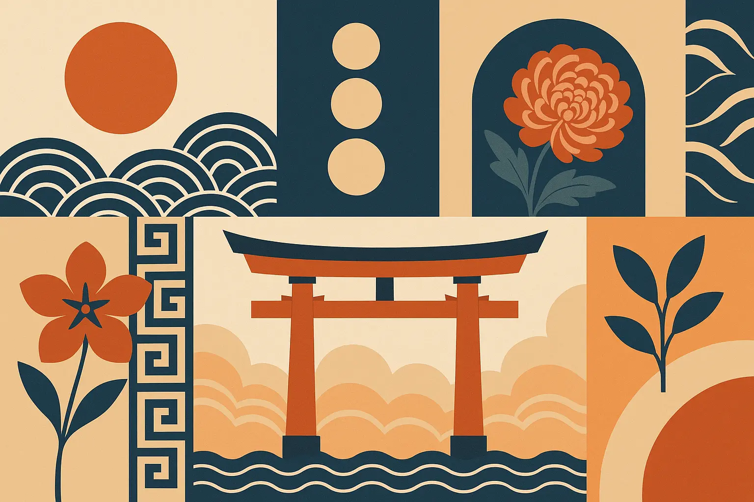 Cultural fusion Japanese hand tattoo design