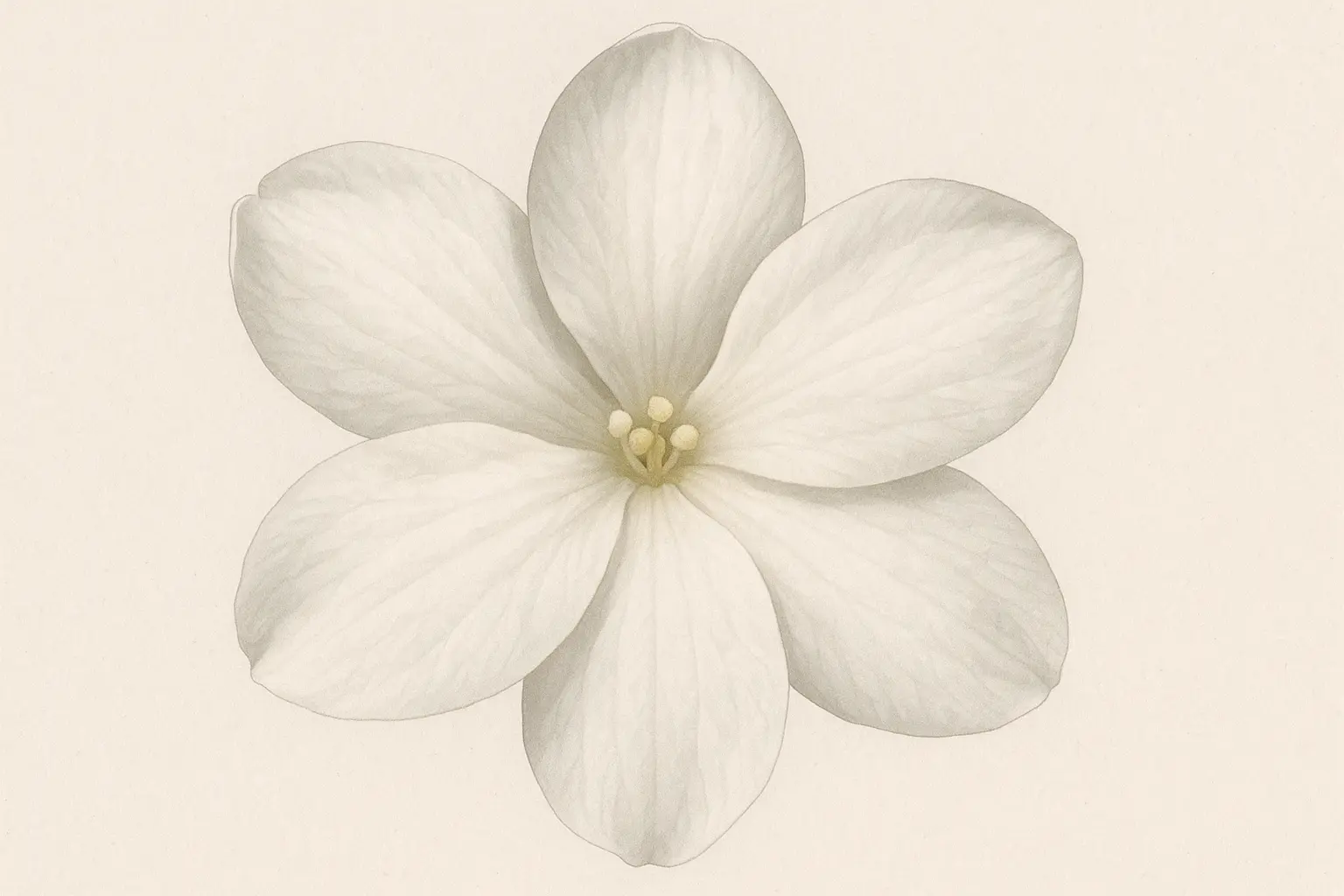 Realistic jasmine flower tattoo artwork