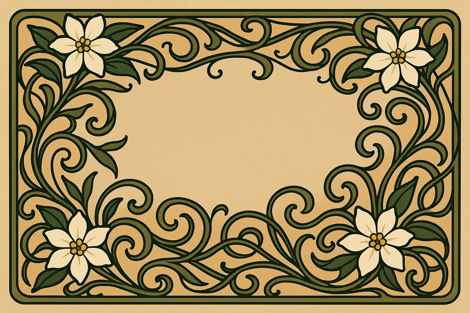 Decorative jasmine tattoo patterns