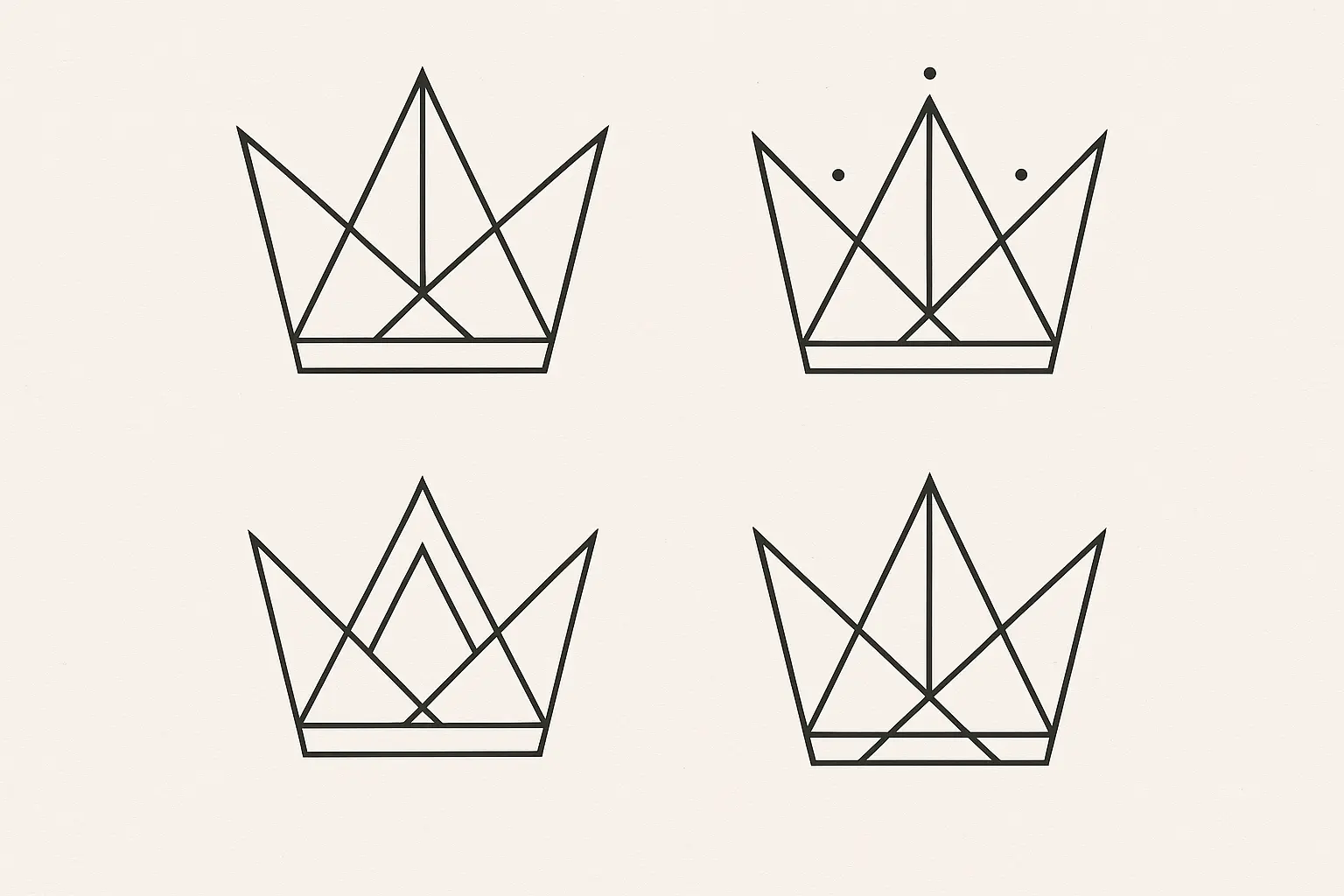 Abstract and geometric kingpin tattoo interpretations