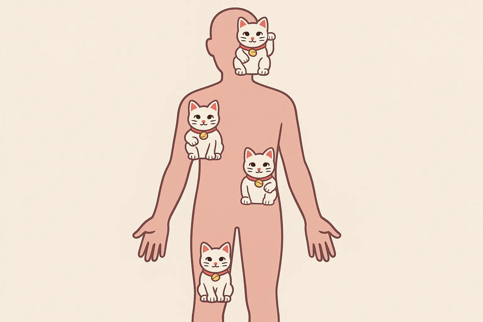 Forearm lucky cat tattoo placement