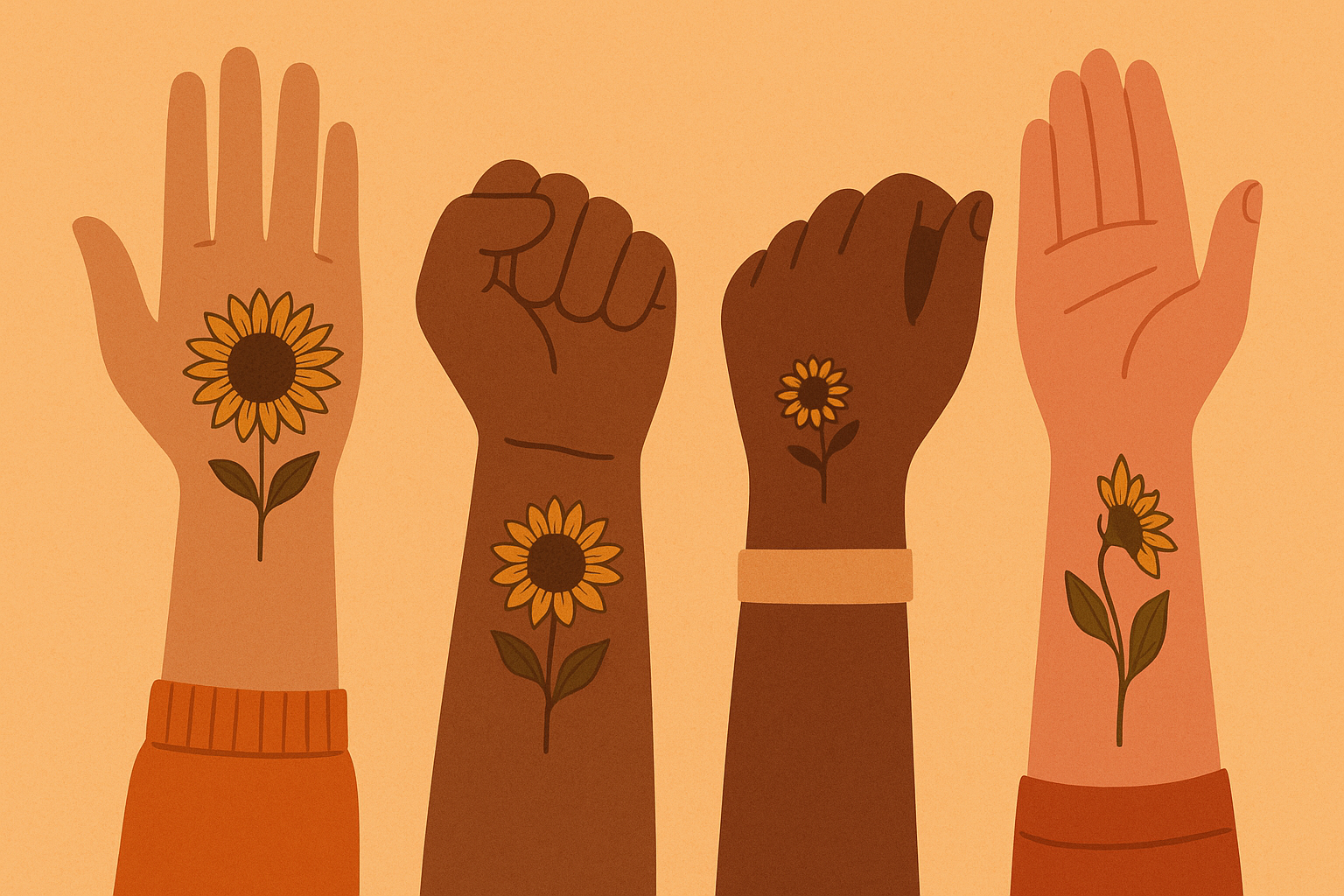 Neurodivergent community sunflower tattoo symbolism