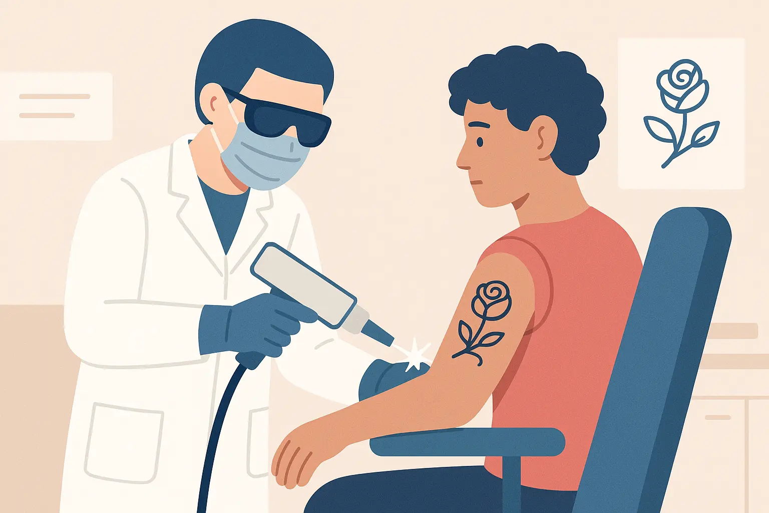 Laser tattoo removal safety protocols