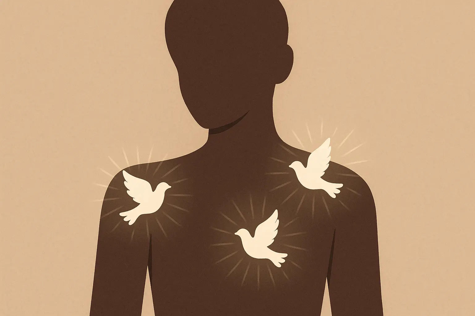 Dove tattoo placement for trauma healing