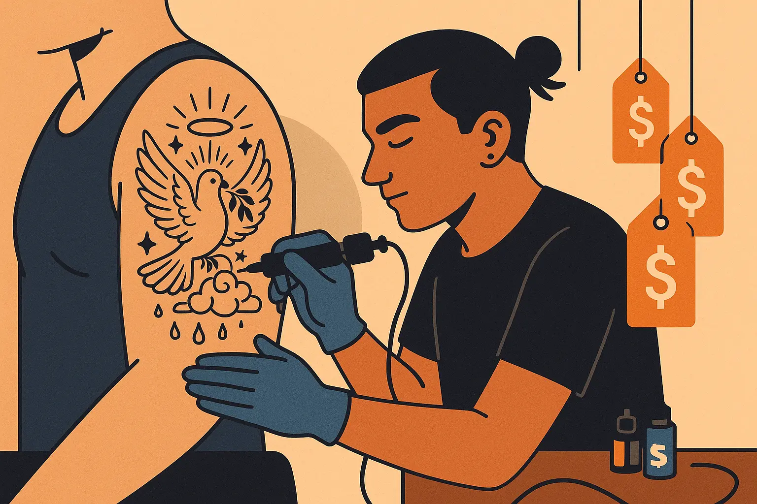 Premium pricing for sacred dove tattoo designs
