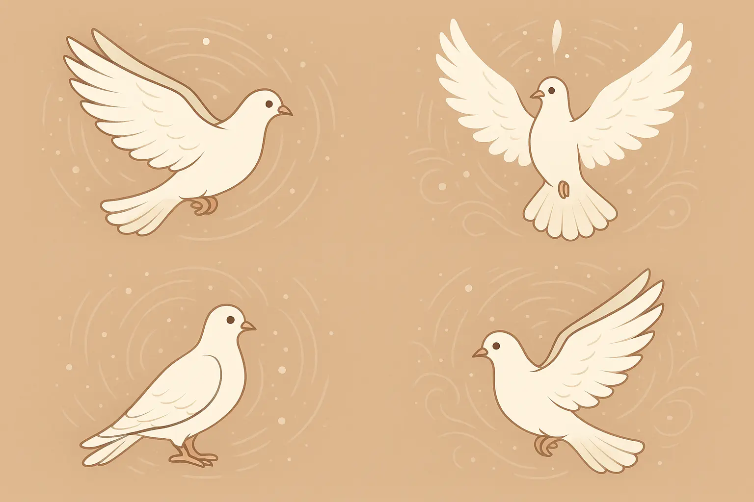 Wing position meanings in dove tattoo designs