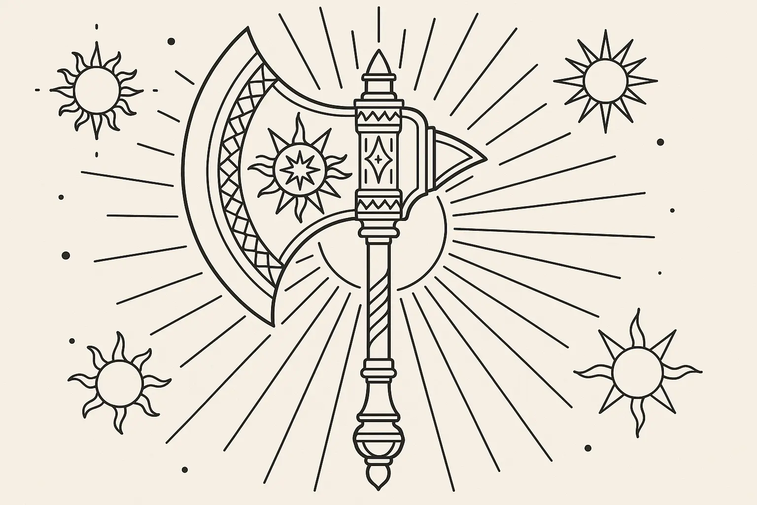 Escanor Sunshine power manifestation tattoo design