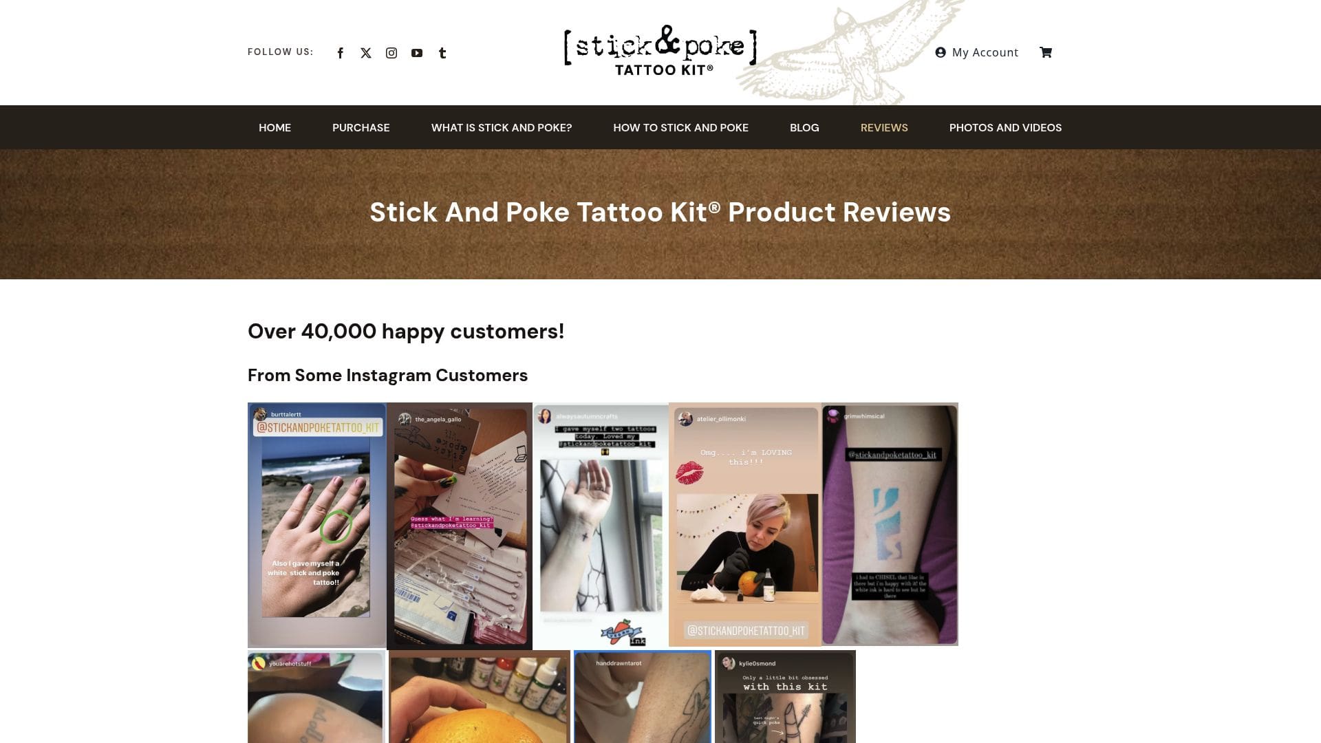 Screenshot of all-in-one kit reviews