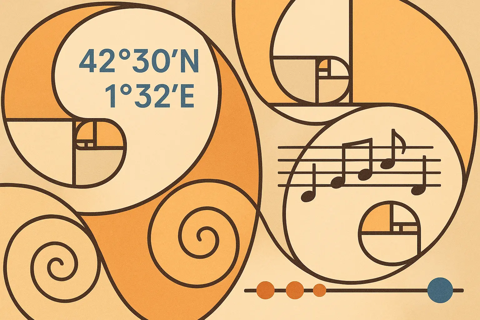 Personal timeline design incorporating Fibonacci mathematical progression
