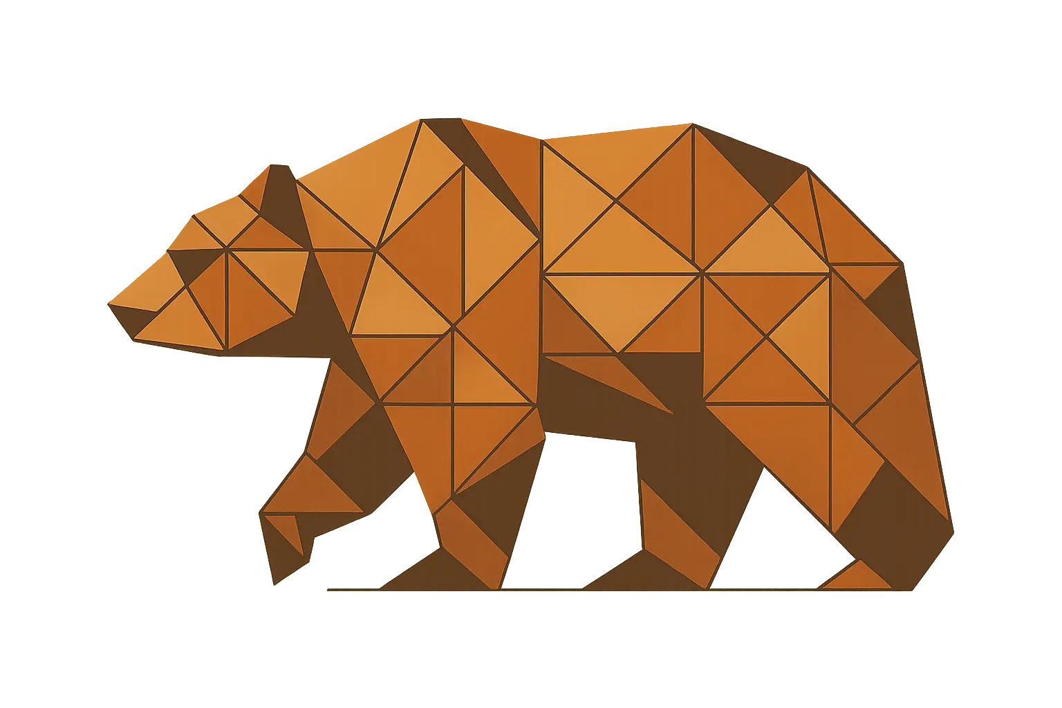 Geometric grizzly bear tattoo concepts
