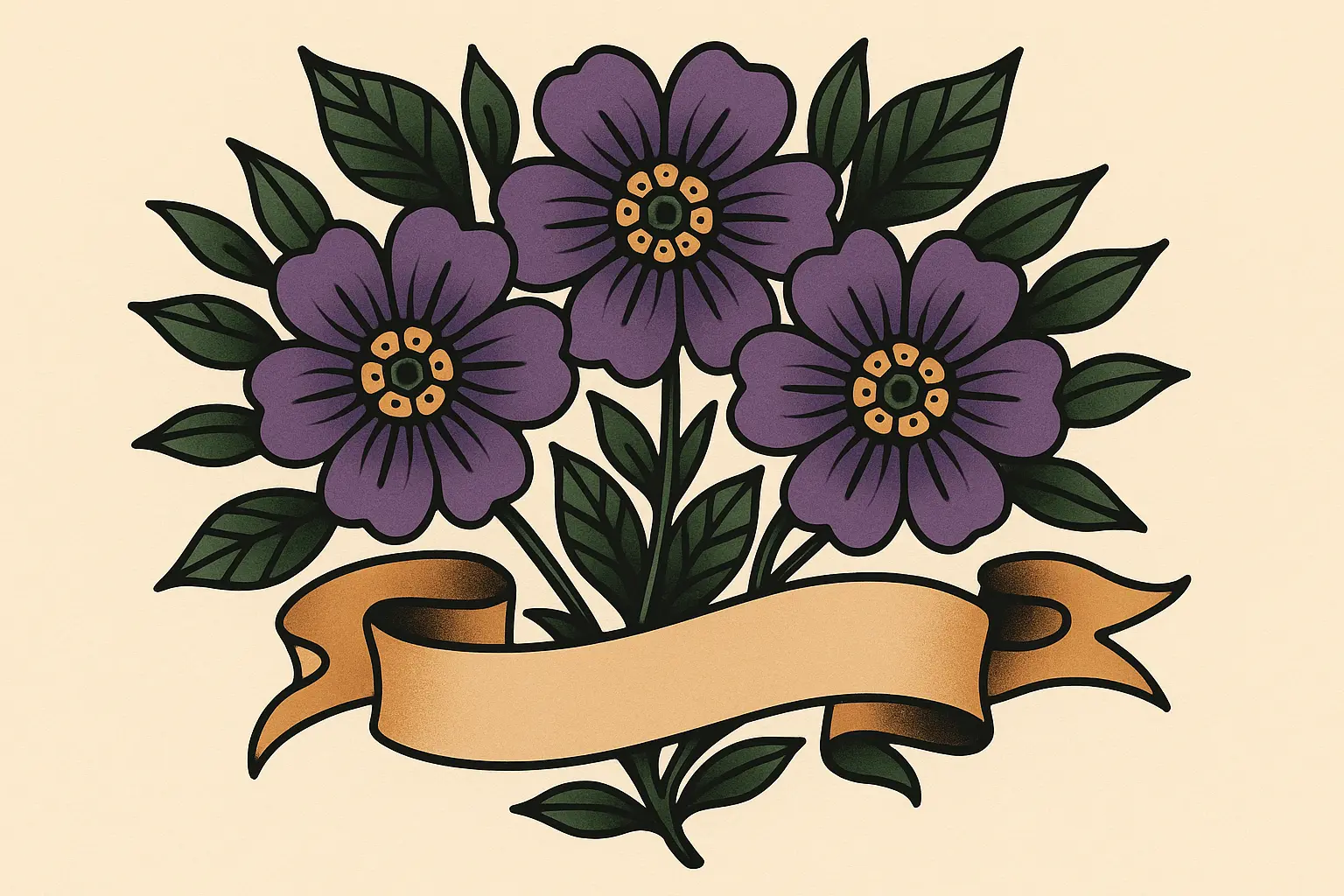traditional violet tattoo styles