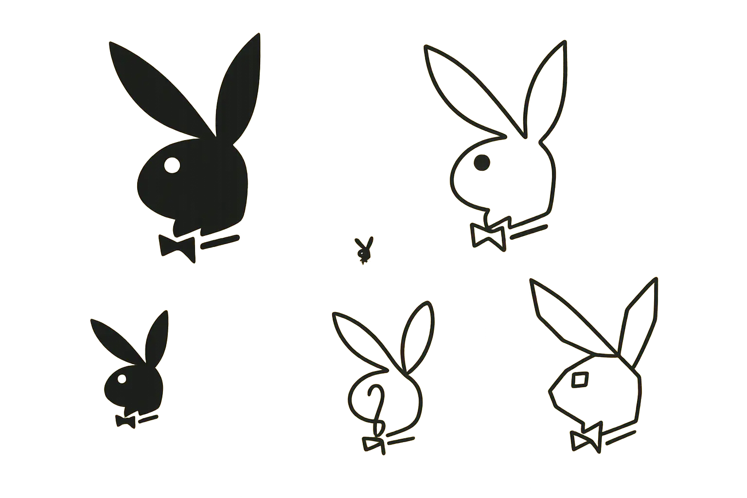 Decorative and enhanced playboy tattoo designs