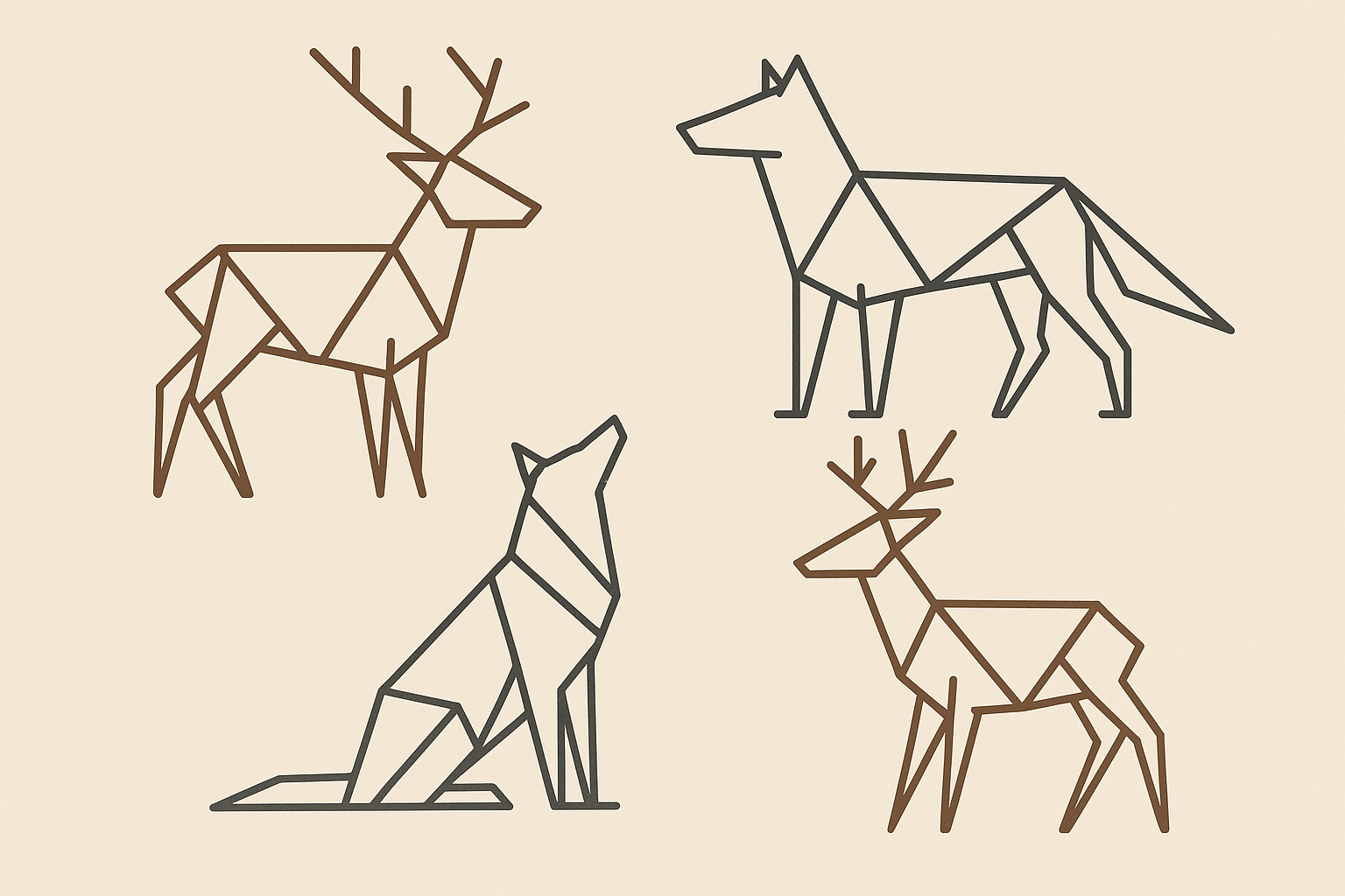 Minimalist geometric tattoo designs