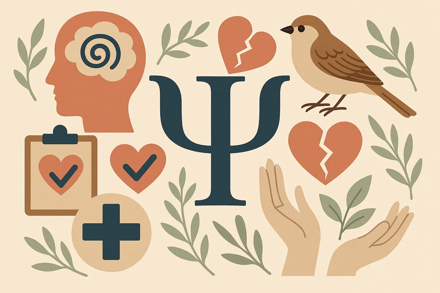Therapeutic sparrow tattoo design
