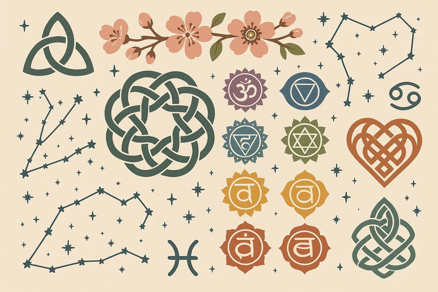 Cultural and spiritual symbol tattoos