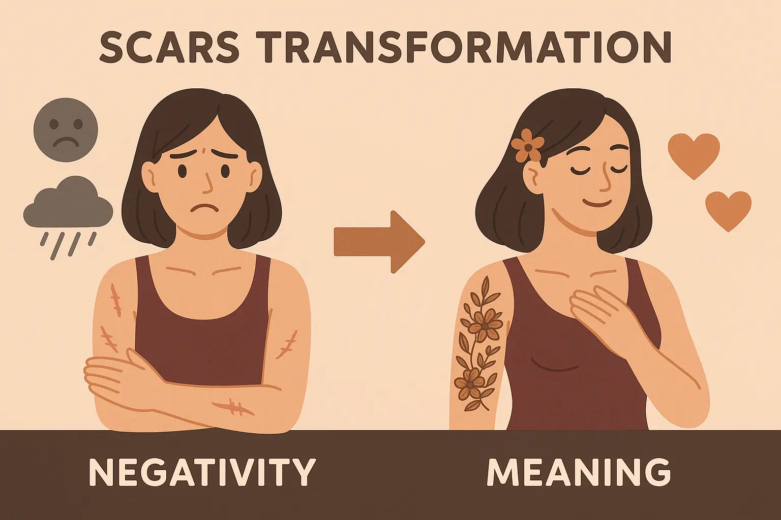 Emotional scar transformation