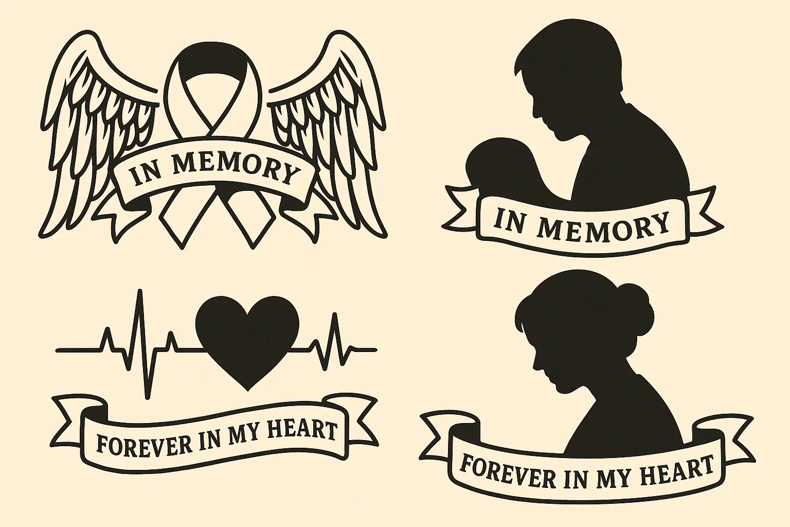 Memorial depression tattoo designs