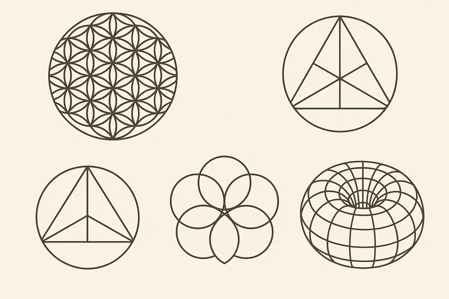 Geometric and minimalist Creation of Adam tattoo variations