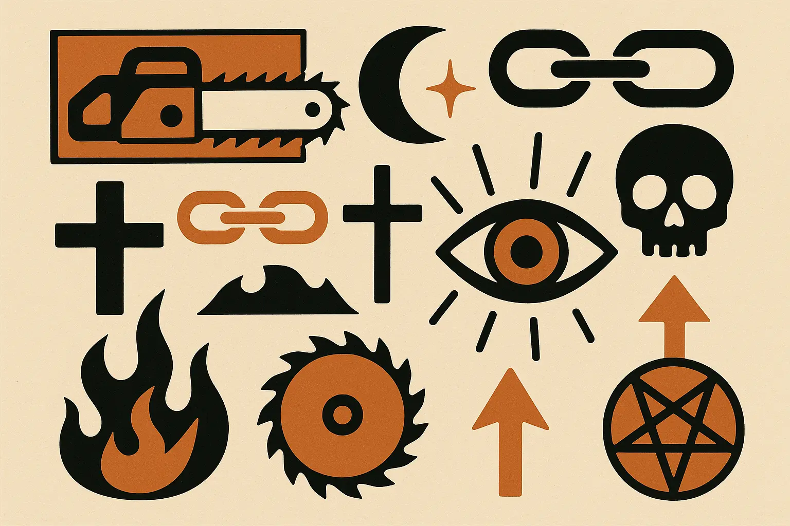 Symbolic chainsaw man tattoo designs