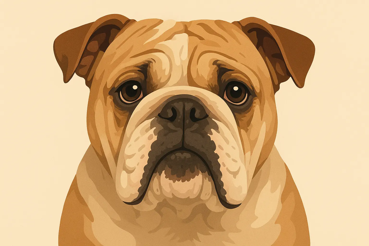 Photorealistic Pet Portrait bulldog tattoo