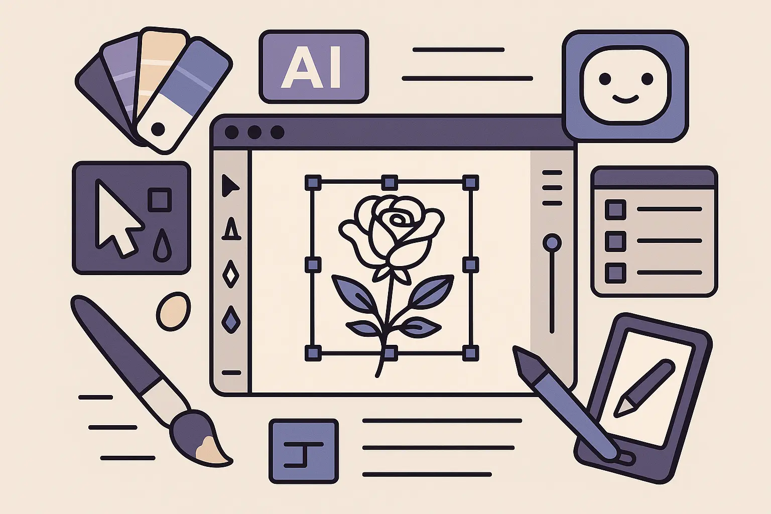 AI-generated Creation of Adam tattoo design process