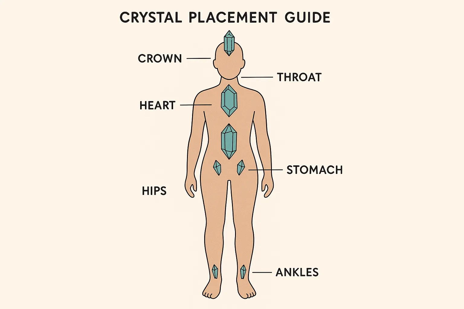 Minimalist crystal tattoo examples