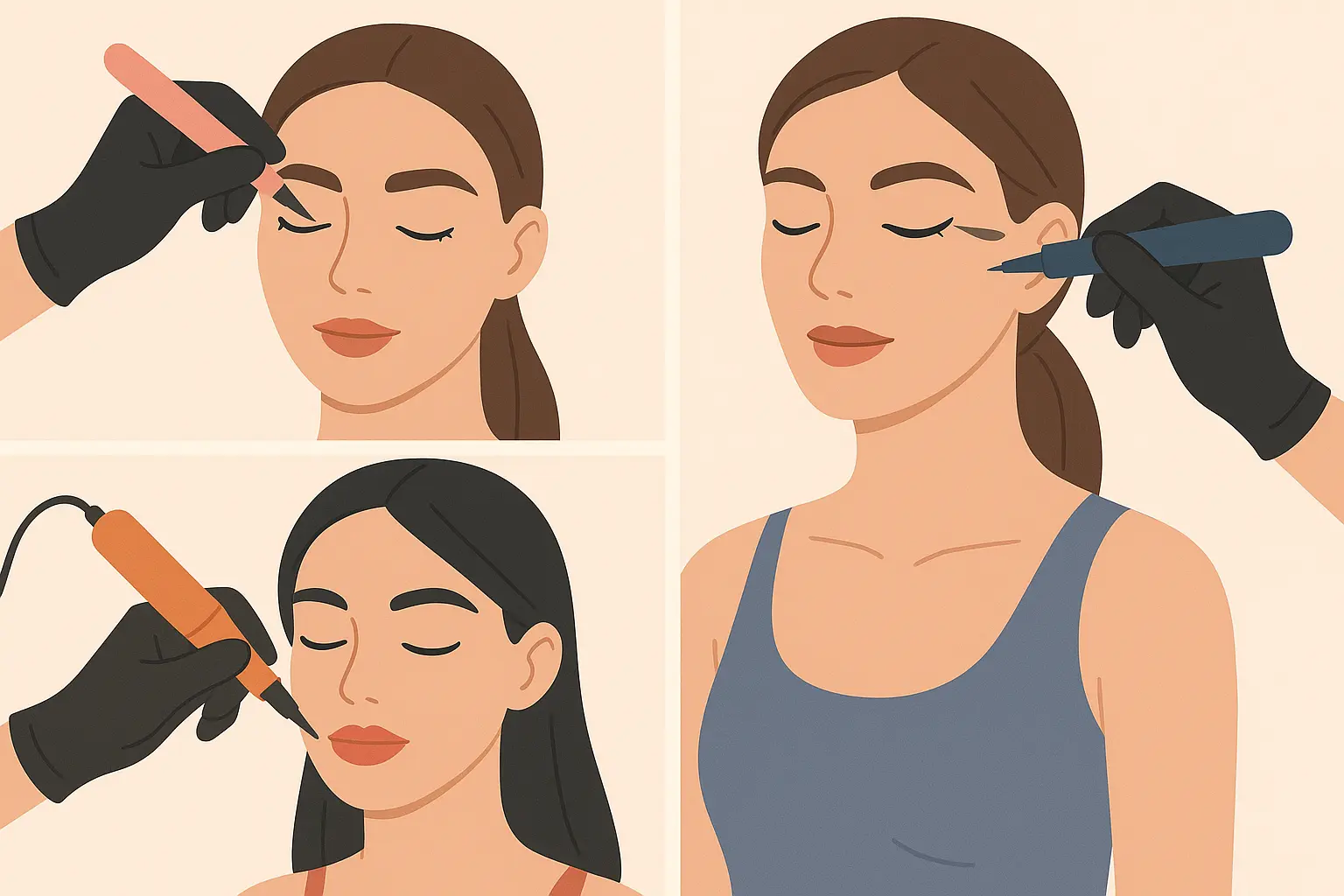 cosmetic tattoo transformation beauty routine