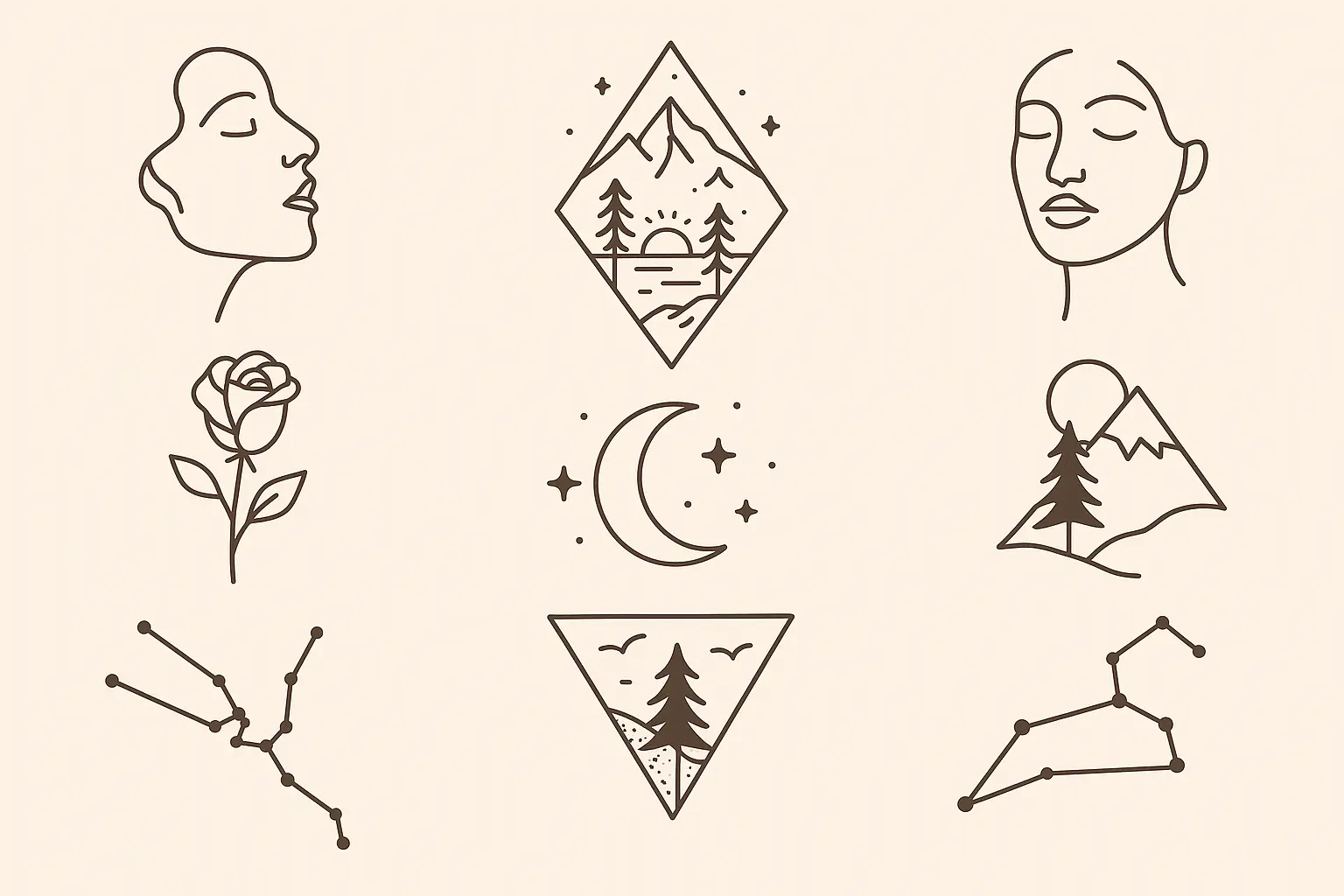 Minimalist and fine line custom tattoo designs