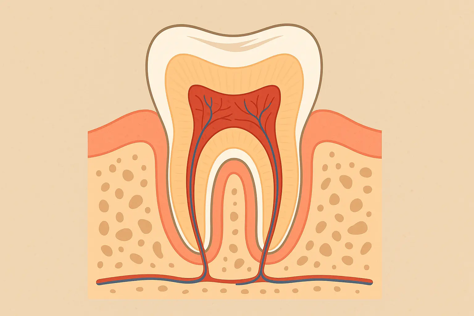 Dental X-ray style tooth tattoo design