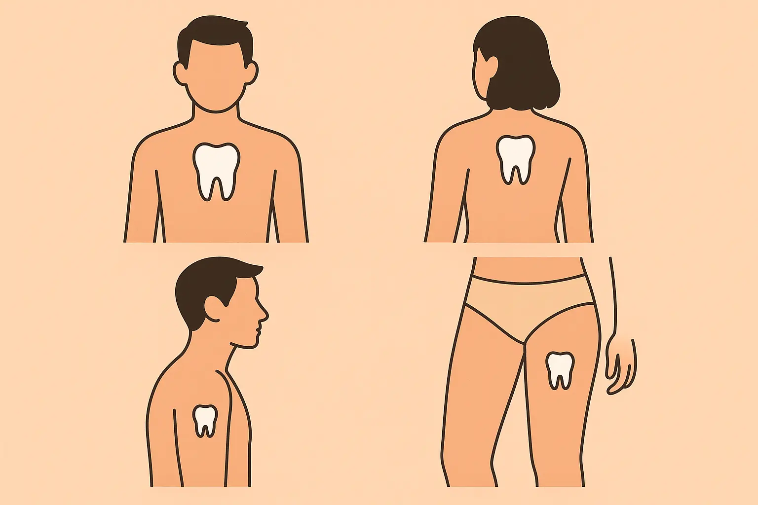 Professional compatibility analysis for dental tattoos
