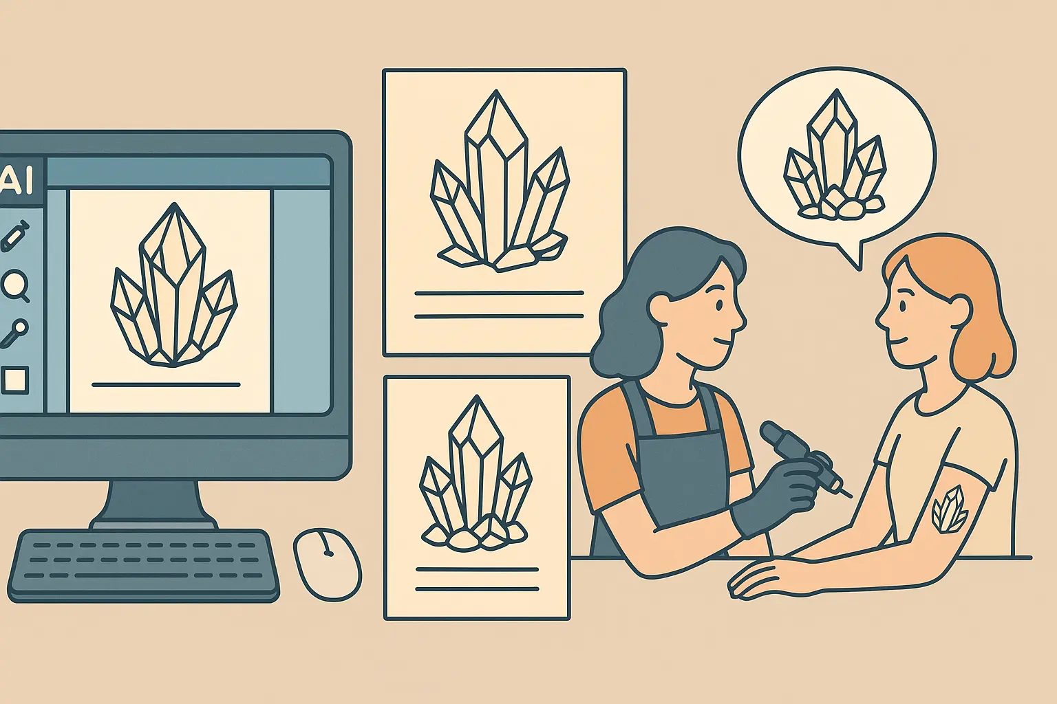 Final crystal tattoo inspiration and guidance