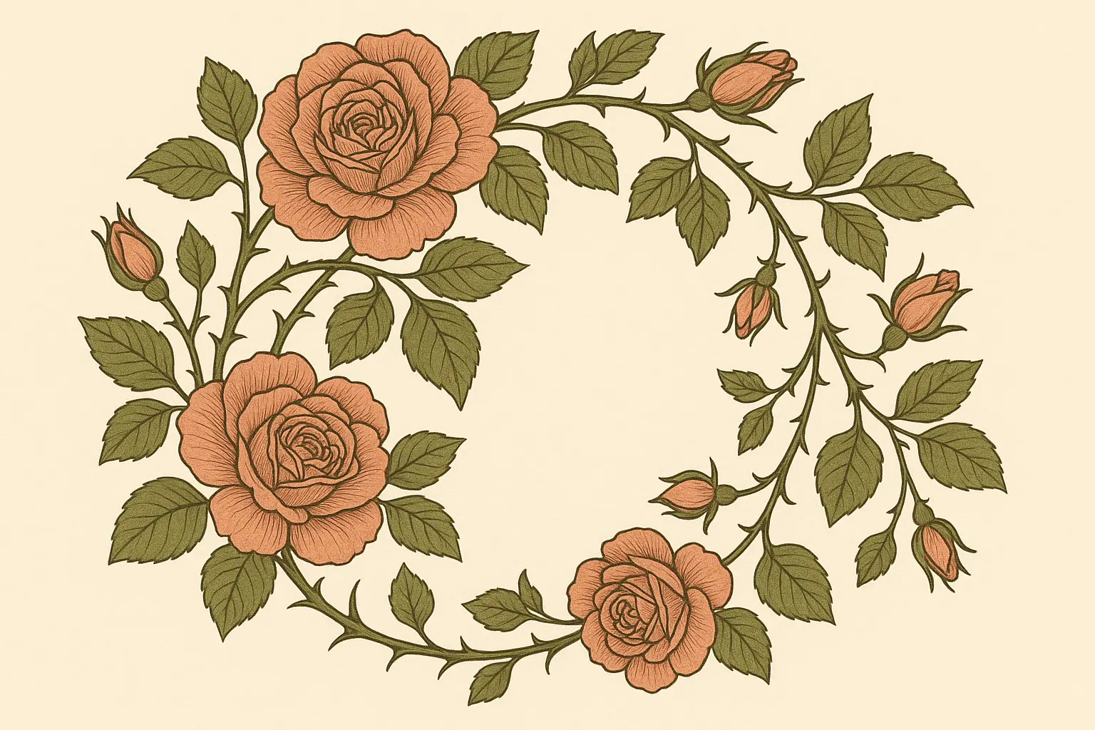 Cascading rose vine underboob tattoo design