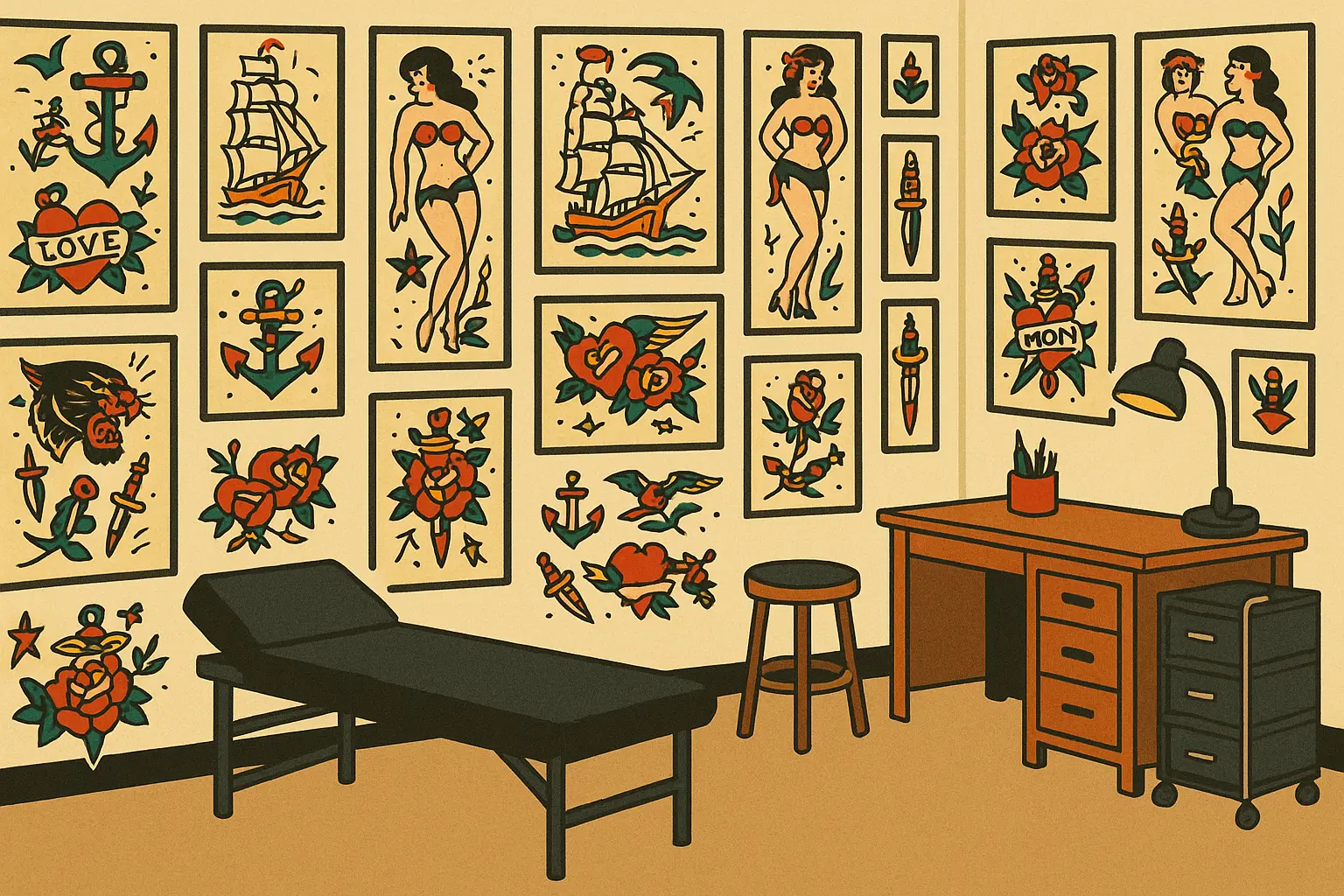 Traditional Sailor Jerry tattoo designs collection