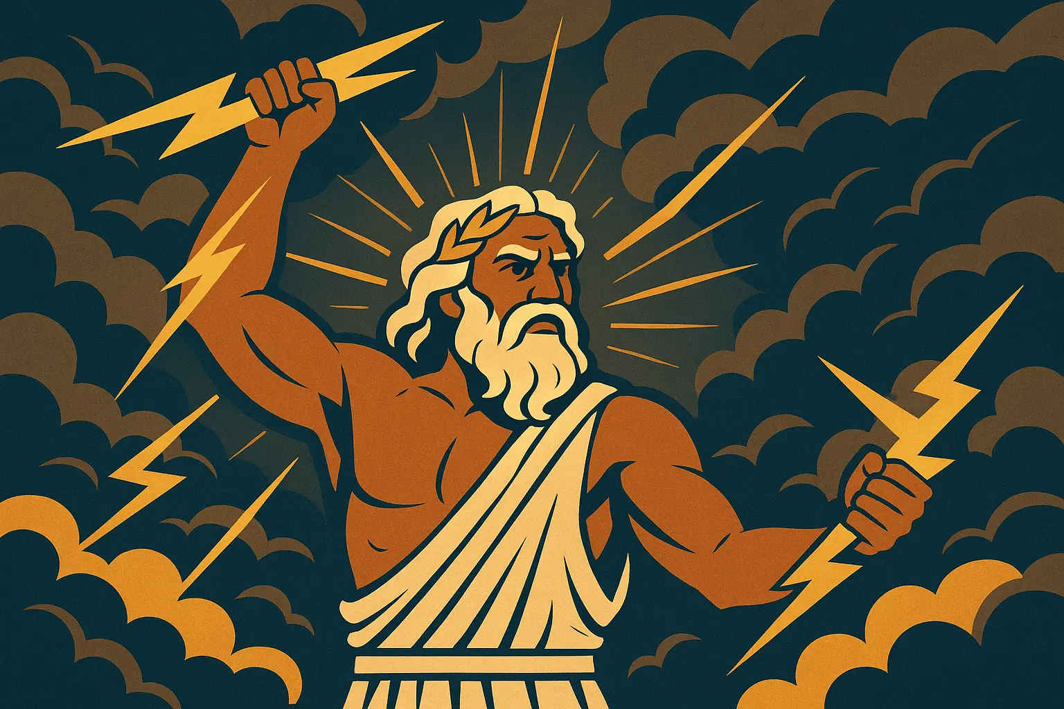 Ancient lightning symbolism evolution