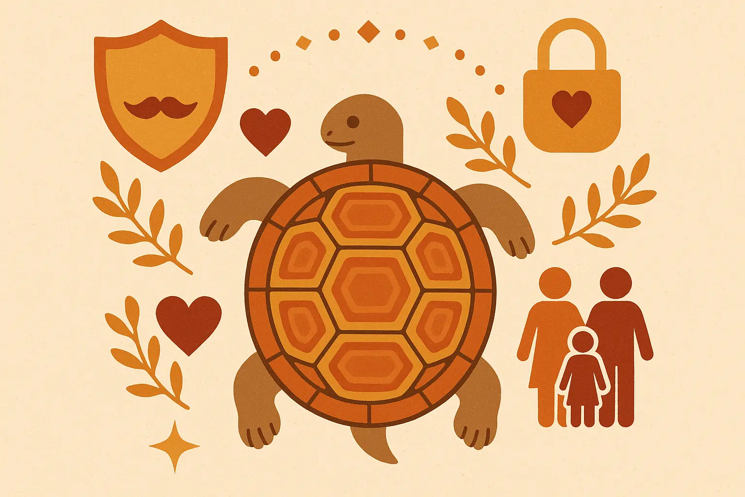 Detailed turtle shell tattoo showing protective symbolism