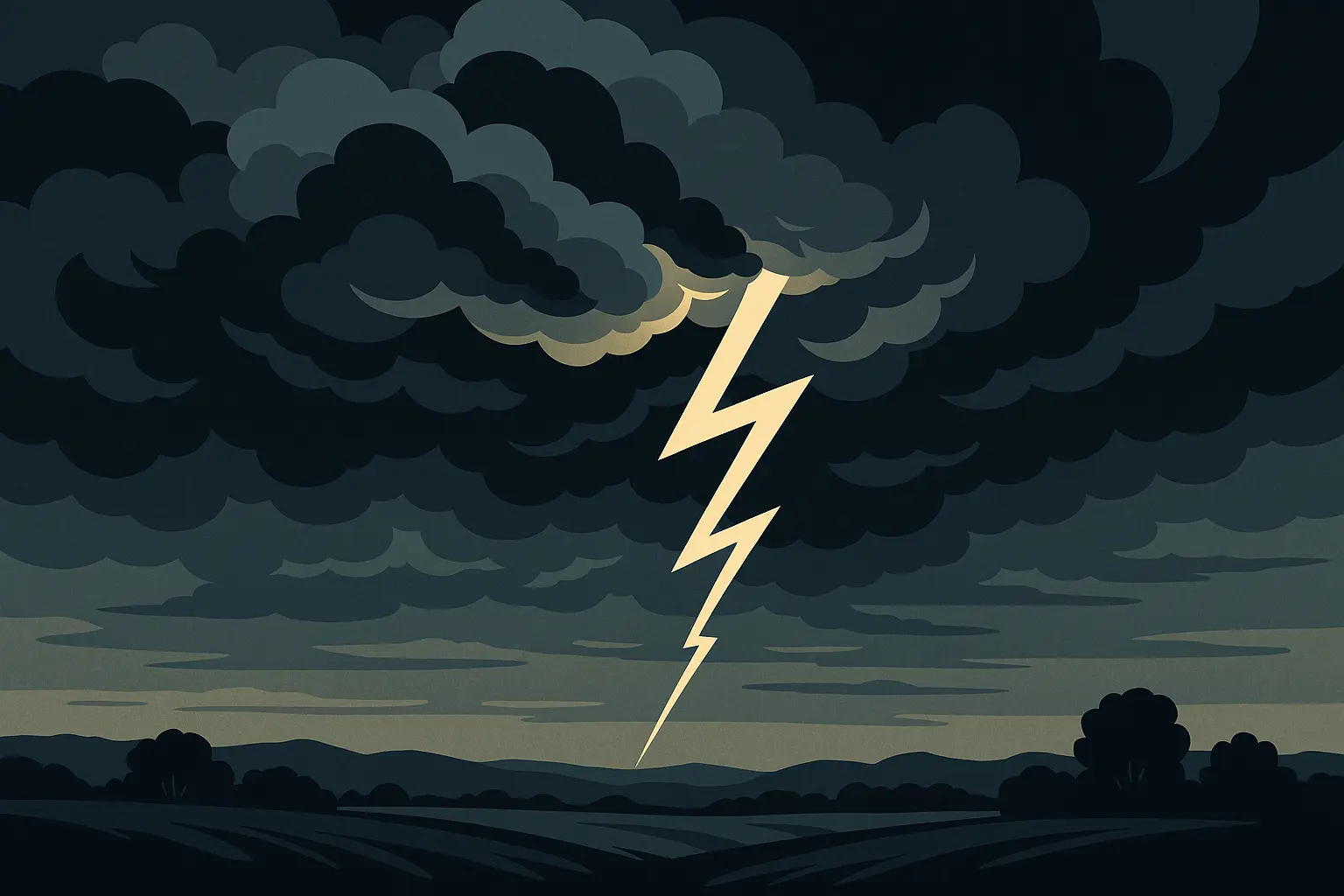 Lightning with natural elements combination
