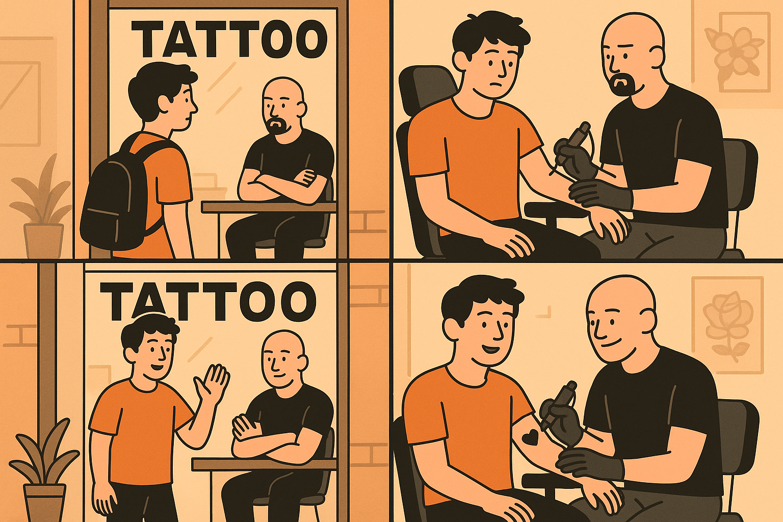 Building relationships in tattoo shops