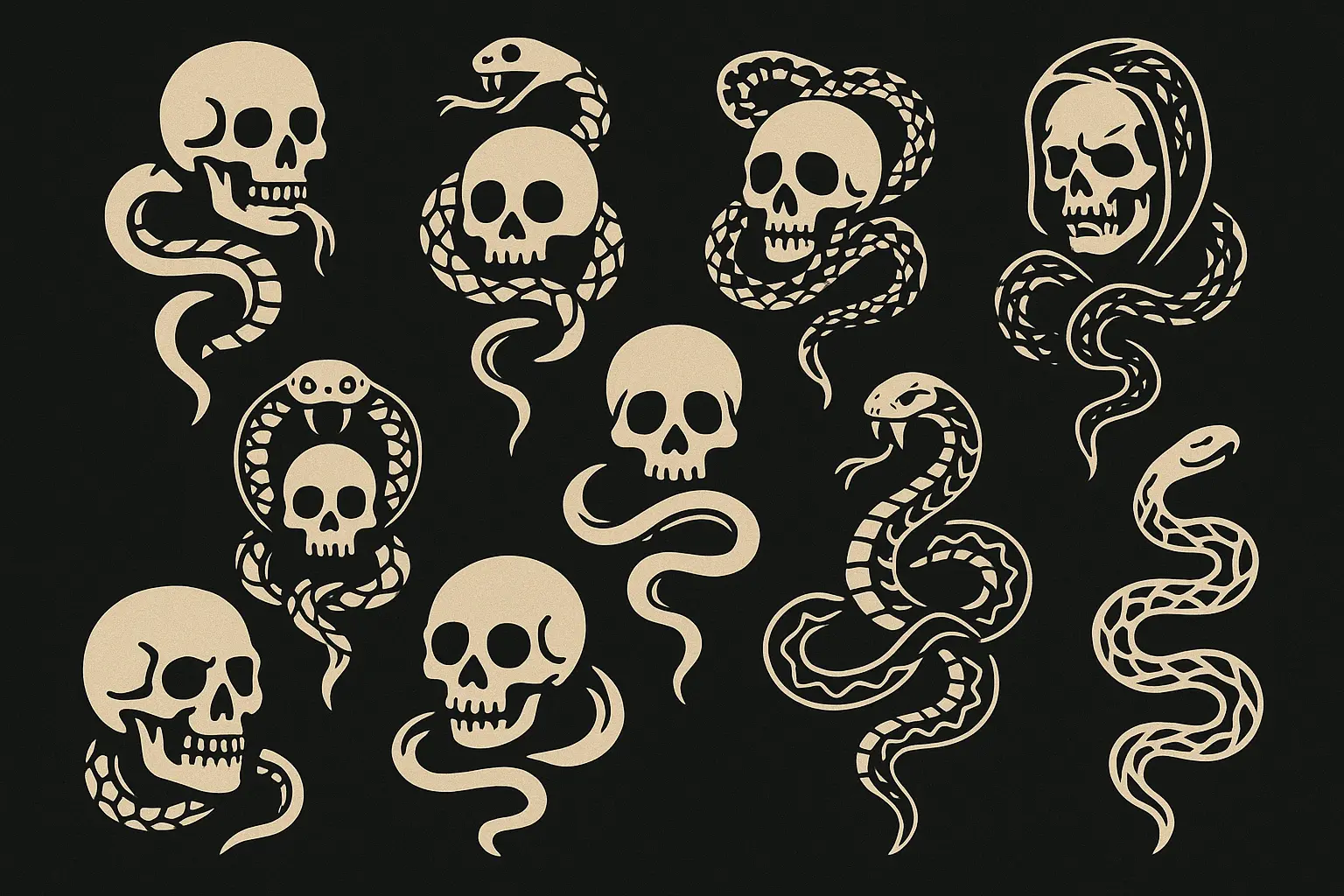 Dark mark tattoo design variations