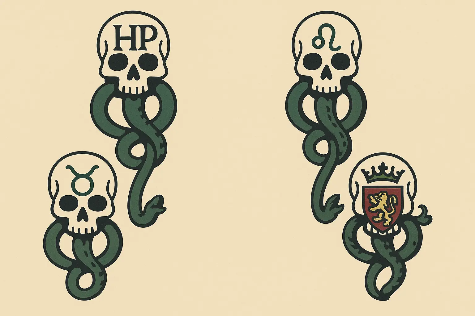 Personalized dark mark tattoo designs