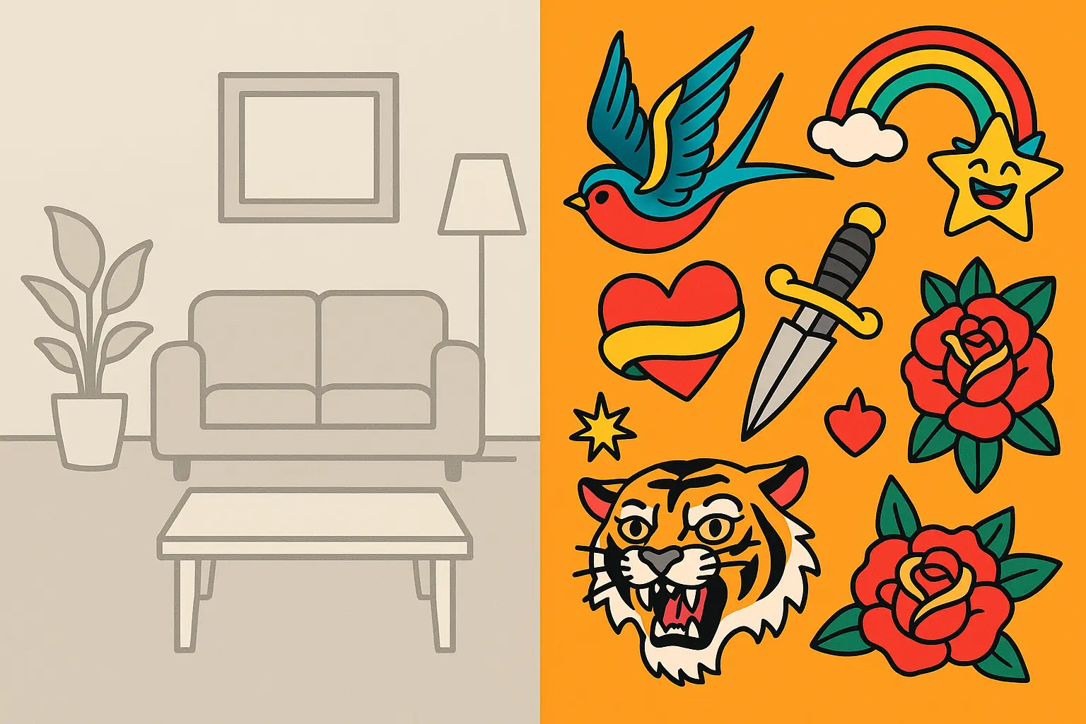 New school maximalist tattoo design philosophy
