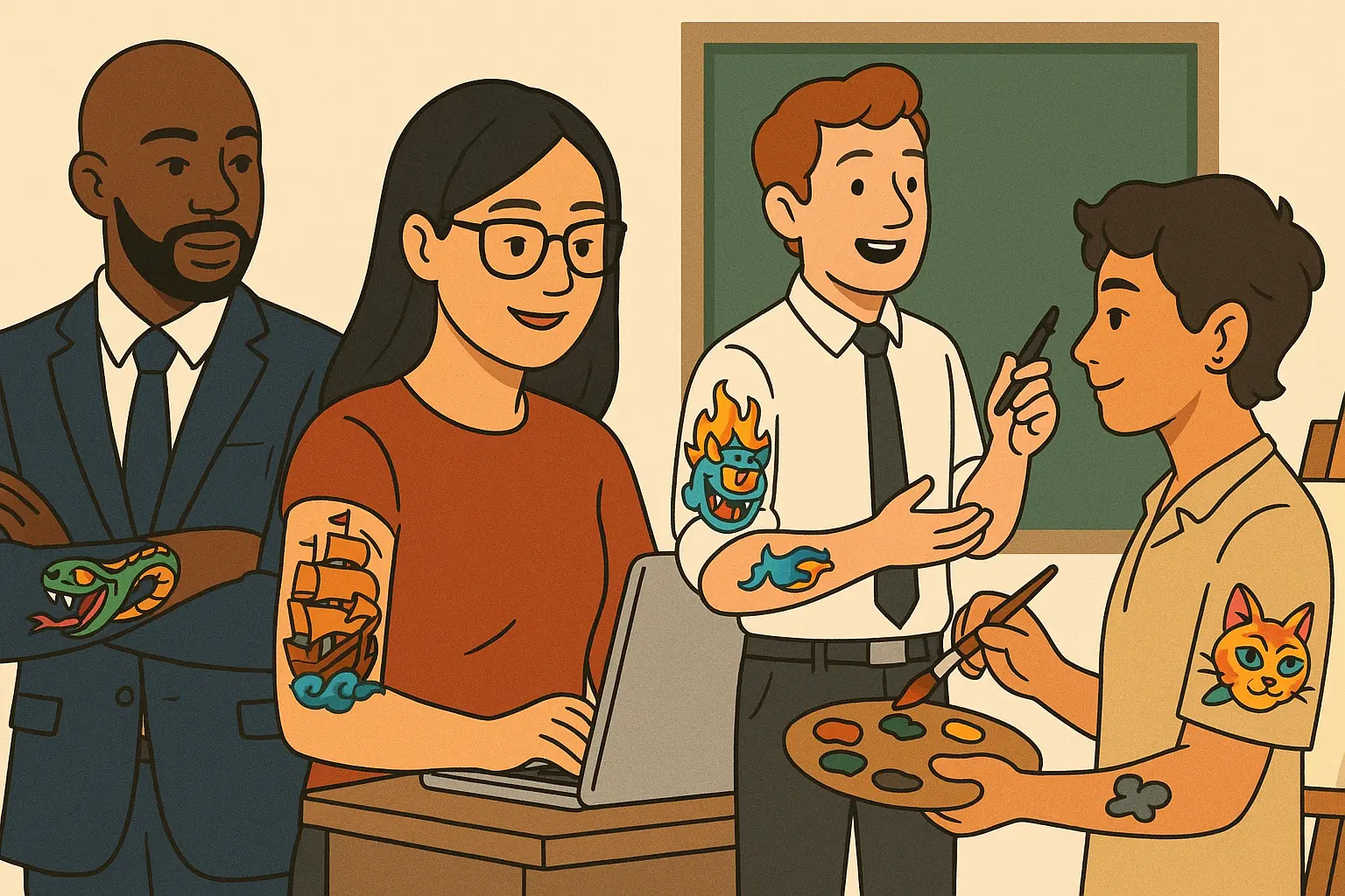 Cultural significance of new school tattoo designs