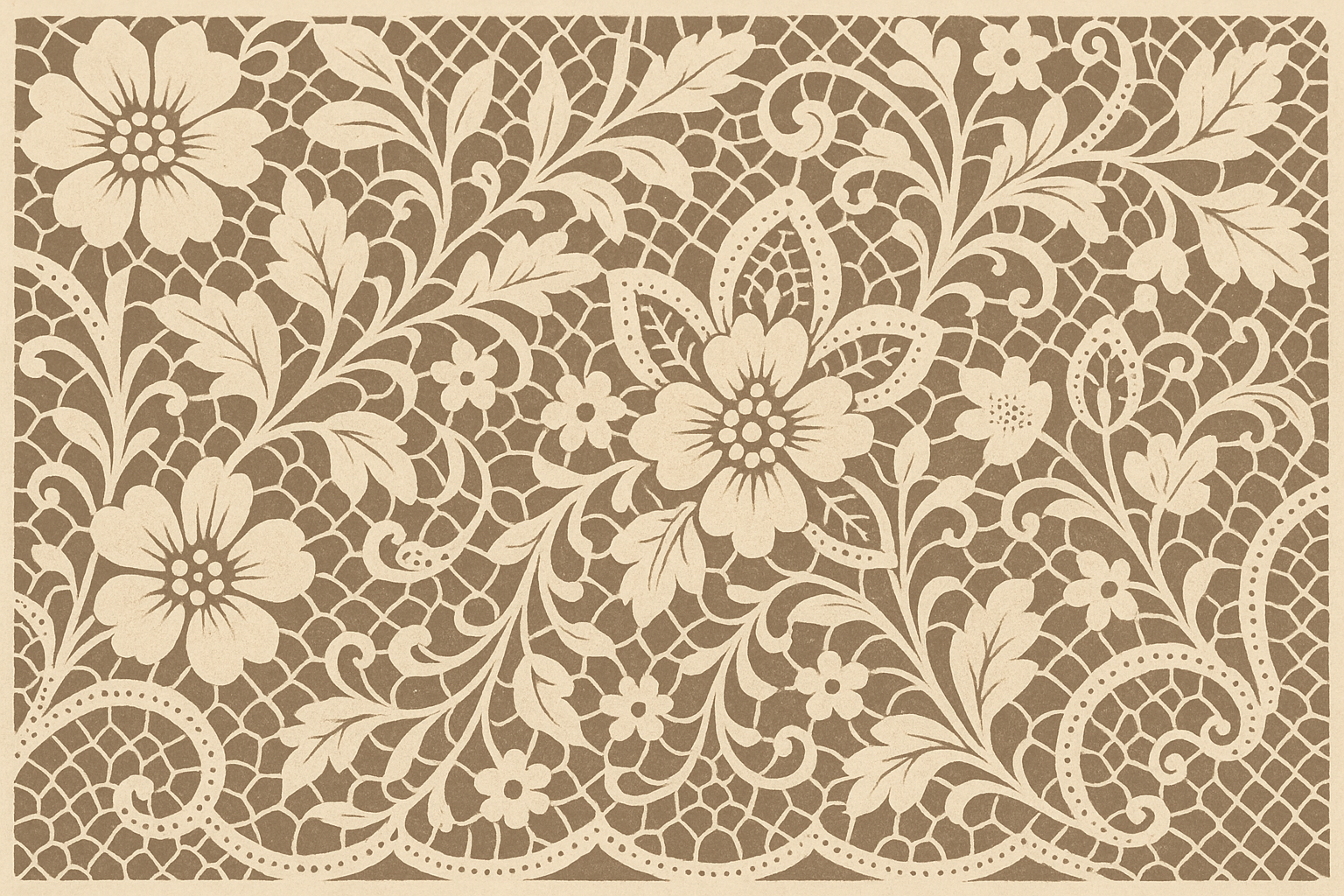 Vintage lace pattern under boob tattoo