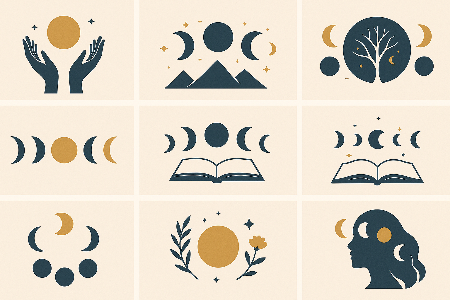 Custom moon tattoo design process